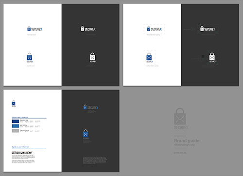 Image of a brand guide for SecureX