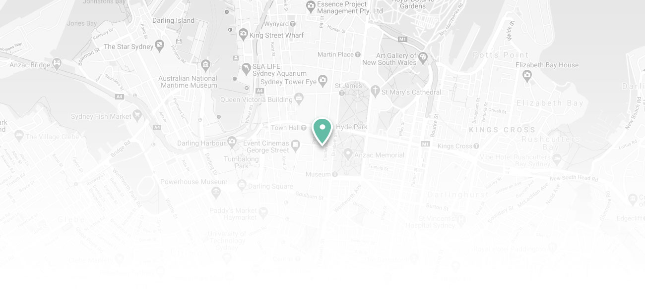 Map of Sydney CBD